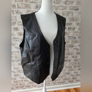 Vintage Wilson's Leather Vest Mens Size XL